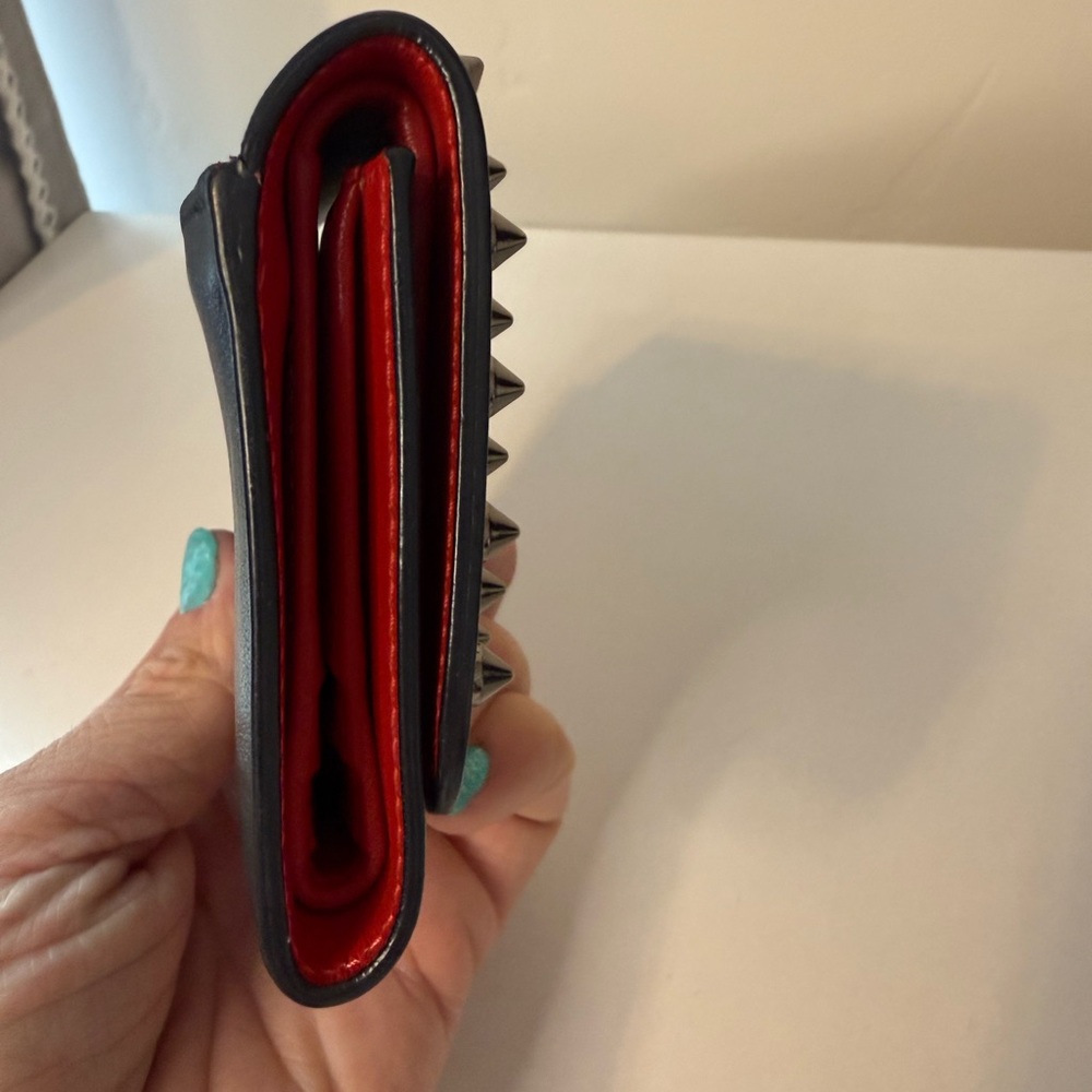 SOLD Christian Louboutin Red Leather Wallet - Picture 4 of 9